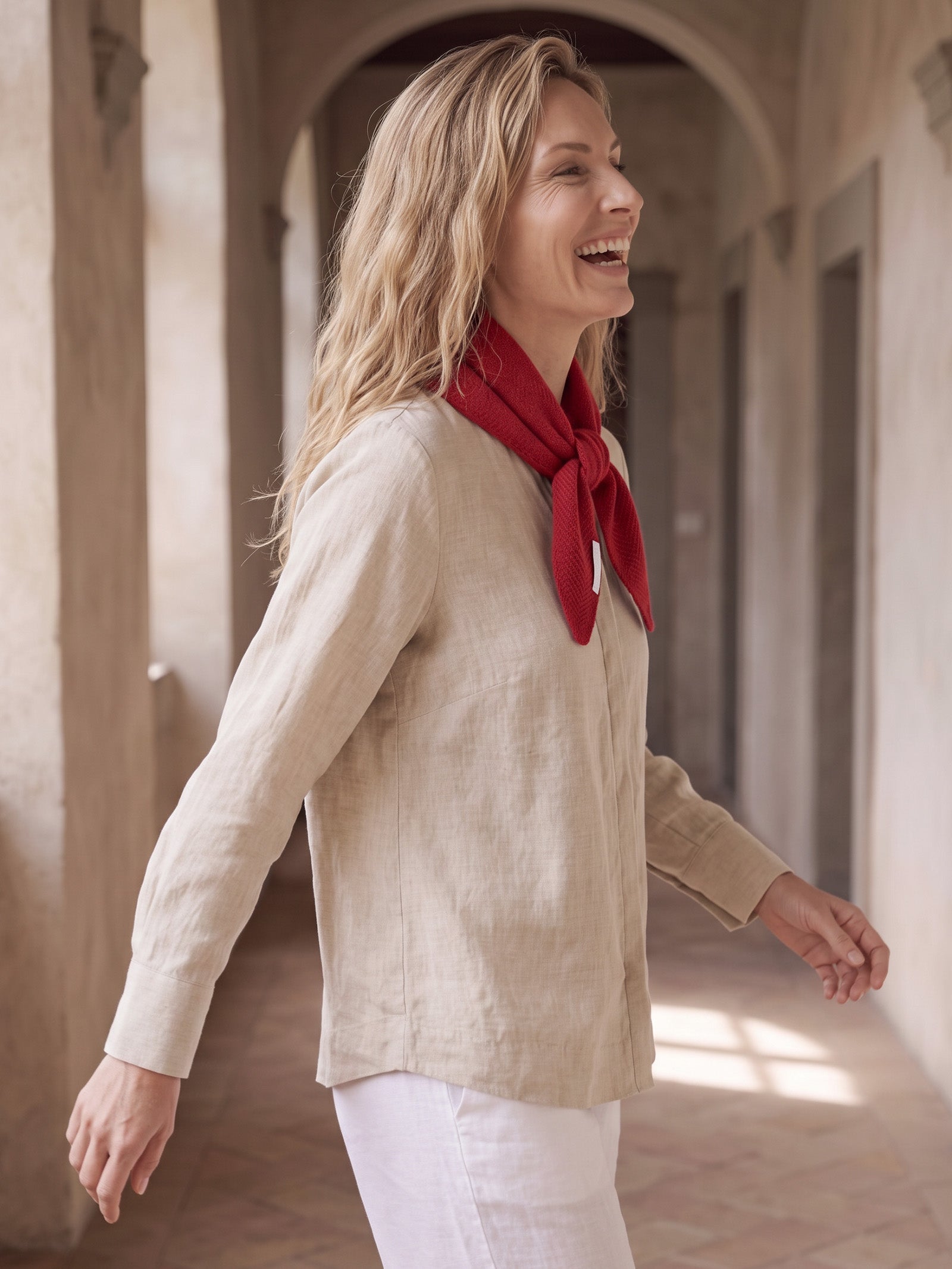 100% Merino Wool Knitted Triangle Scarf DestGlow