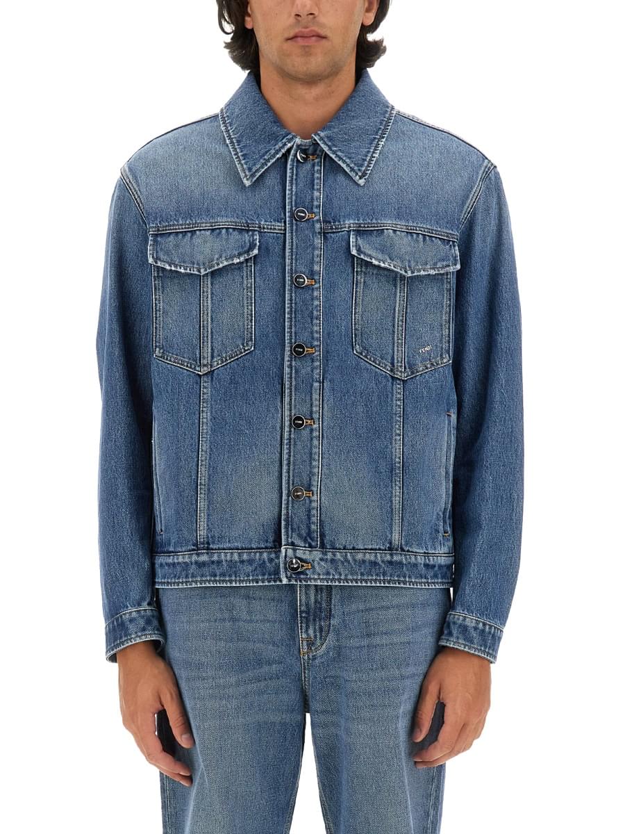 Fendi Men Denim Jacket DestGlow