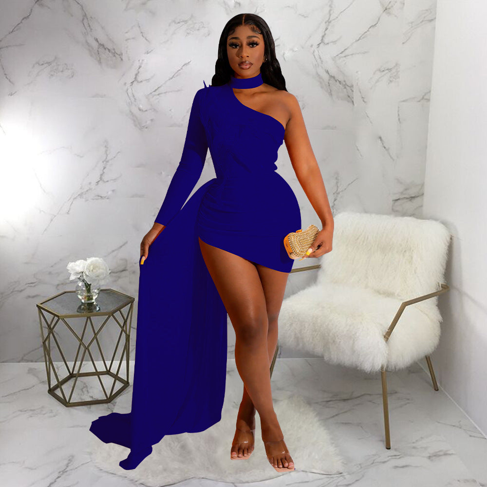 Women Wear Fall Sexy Off the Shoulder Fitted Waist Dress Women by Ragazza