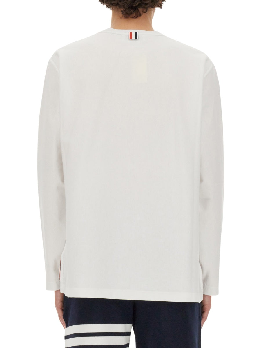 Thom Browne Men T-Shirt With Logo by Luosophy