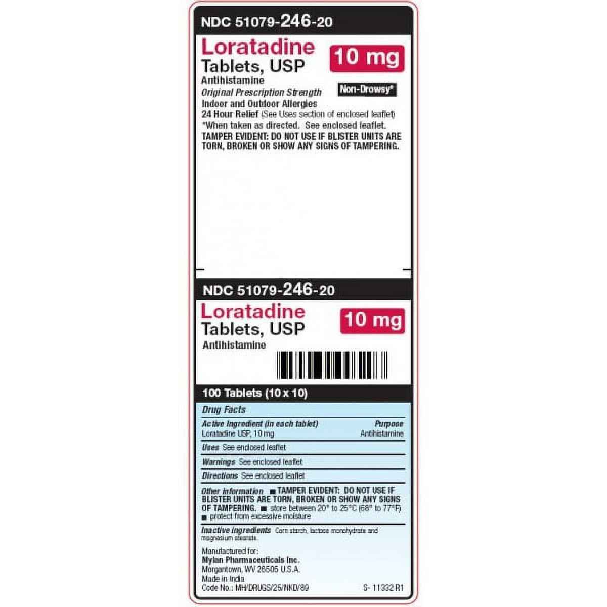 Mylan Loratadine Tablets 10 Mg