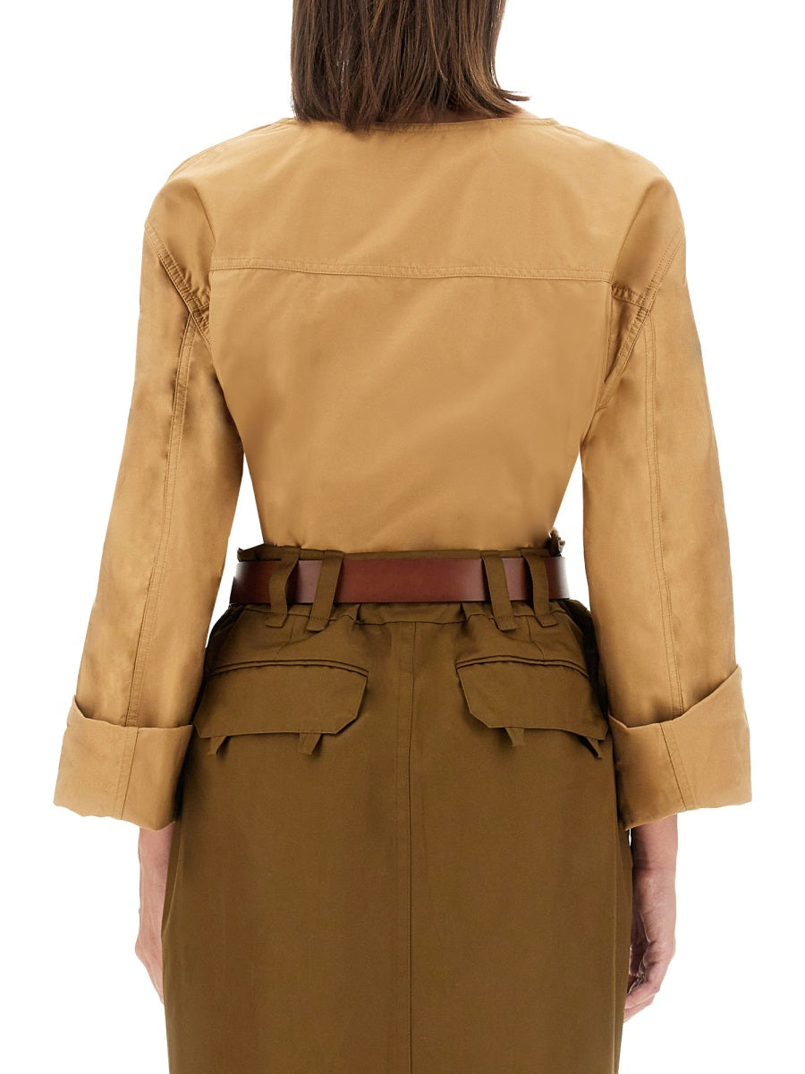 Saint Laurent Women Blusa Henley DestGlow