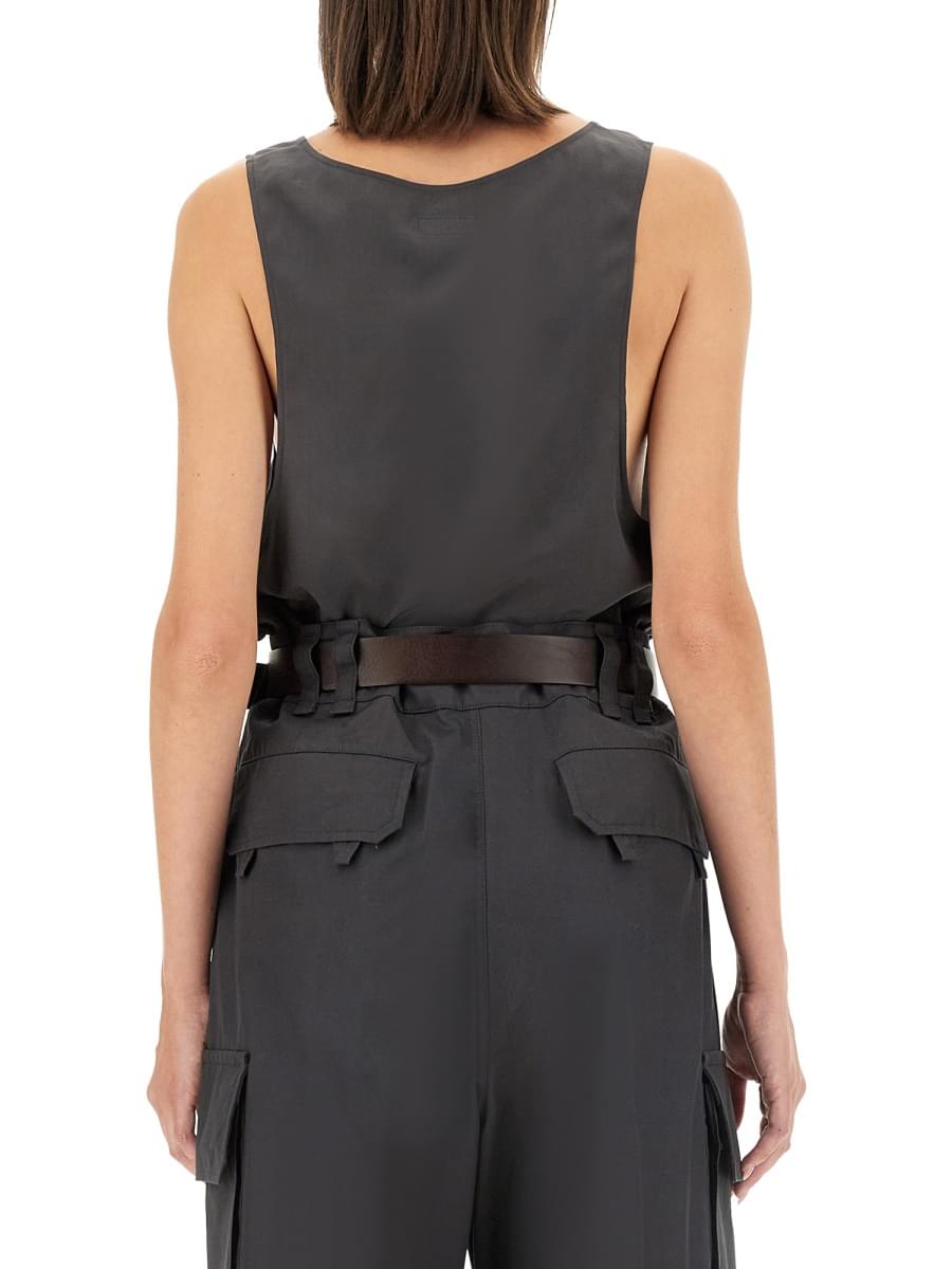 Saint Laurent Women Tank Top "Henley" DestGlow