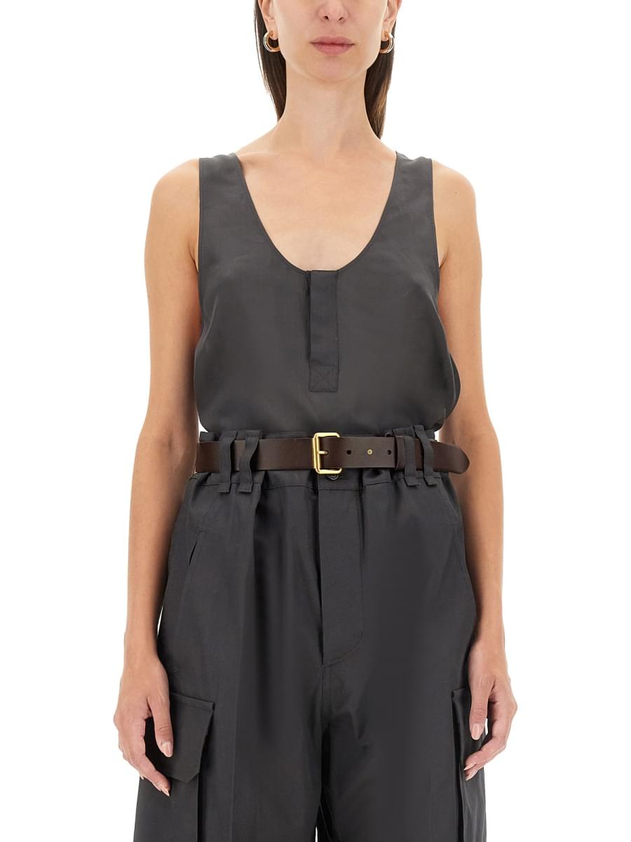 Saint Laurent Women Tank Top "Henley" DestGlow