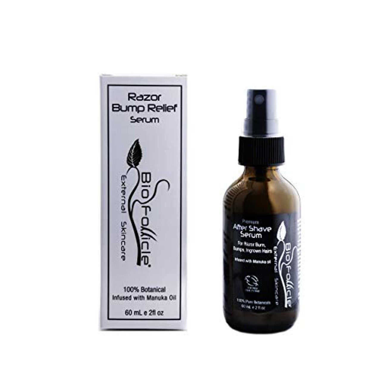 Bio Follicle After Shave Serum Razor Bump & Burn Relief Facial Care Solution - Manuka Oil, Tea Tree, Lavender, Aloe Vera - Cool & Smooth Skin - Helps Prevent Bumps, Redness, Drying, Ingrown Hair by Pasteur Pharmacy