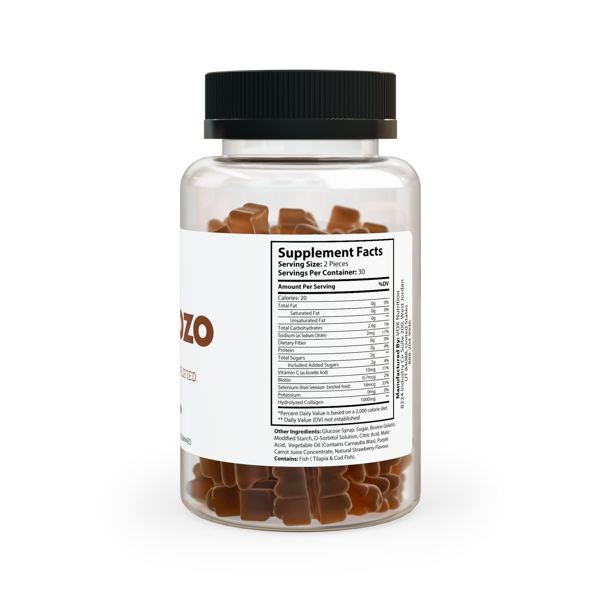 Peptozo Collagen Gummies (60 Gummies) by Spee24, LLC