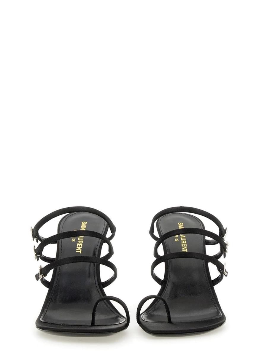 Saint Laurent Women Leather Sandal DestGlow