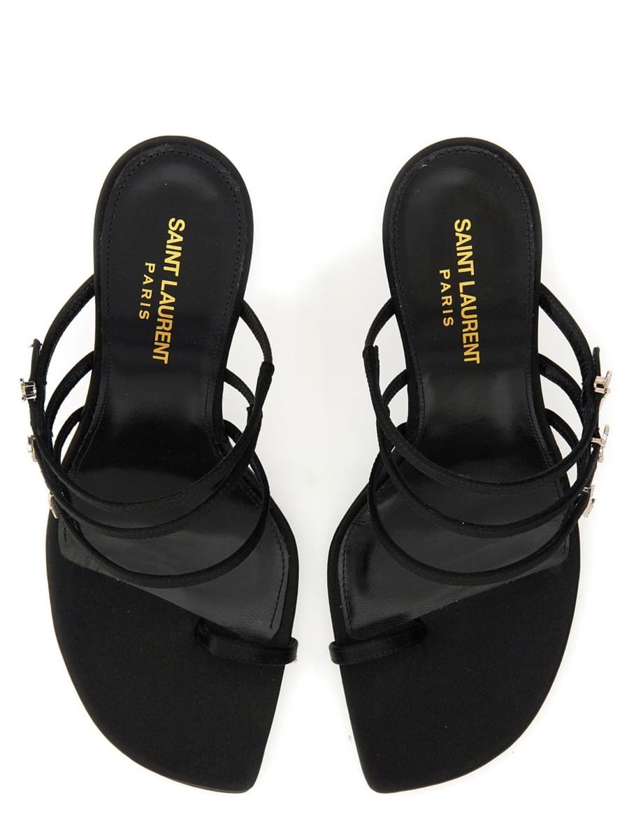 Saint Laurent Women Leather Sandal DestGlow