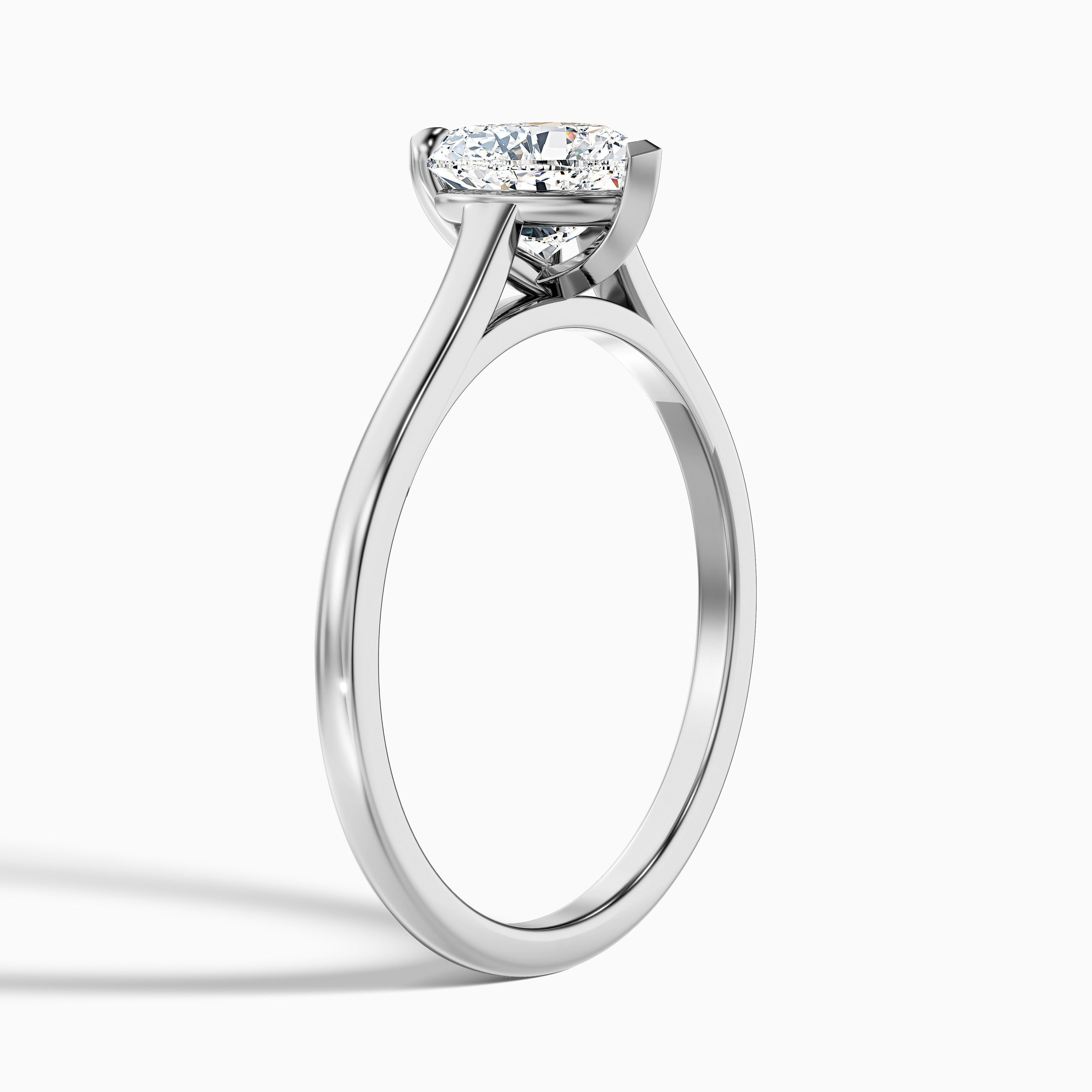 Esha 5 Carat Heart Shaped Solitaire Lab Grown Diamond Ring in 18k White Gold DestGlow