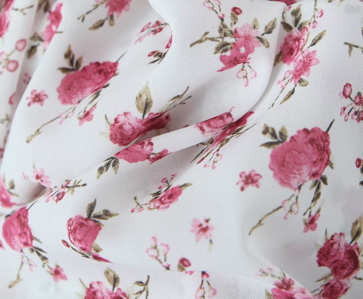 Women Clothing Summer Spicy Puff Sleeve Sexy Pink Printing Waist Dress by Ragazza