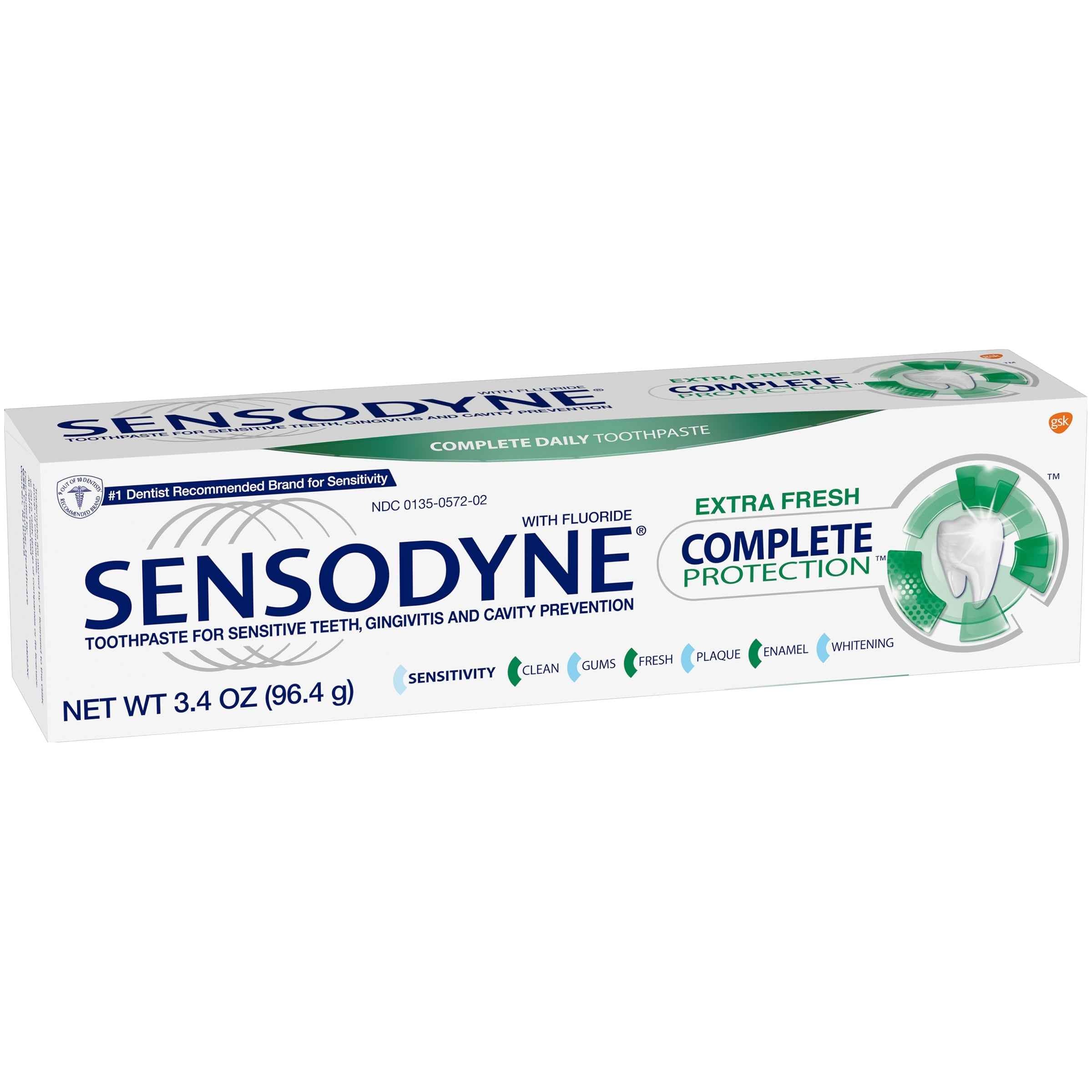 Sensodyne Complete Protection Extra Fresh Toothpaste 3.4 0z - DestGlow
