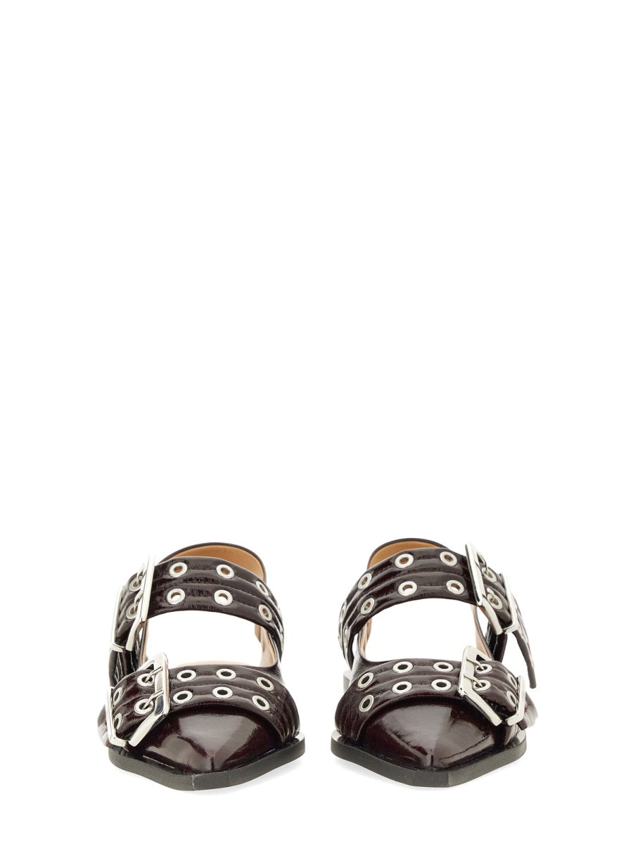 Ganni Women Ballerina Con Fibbia DestGlow