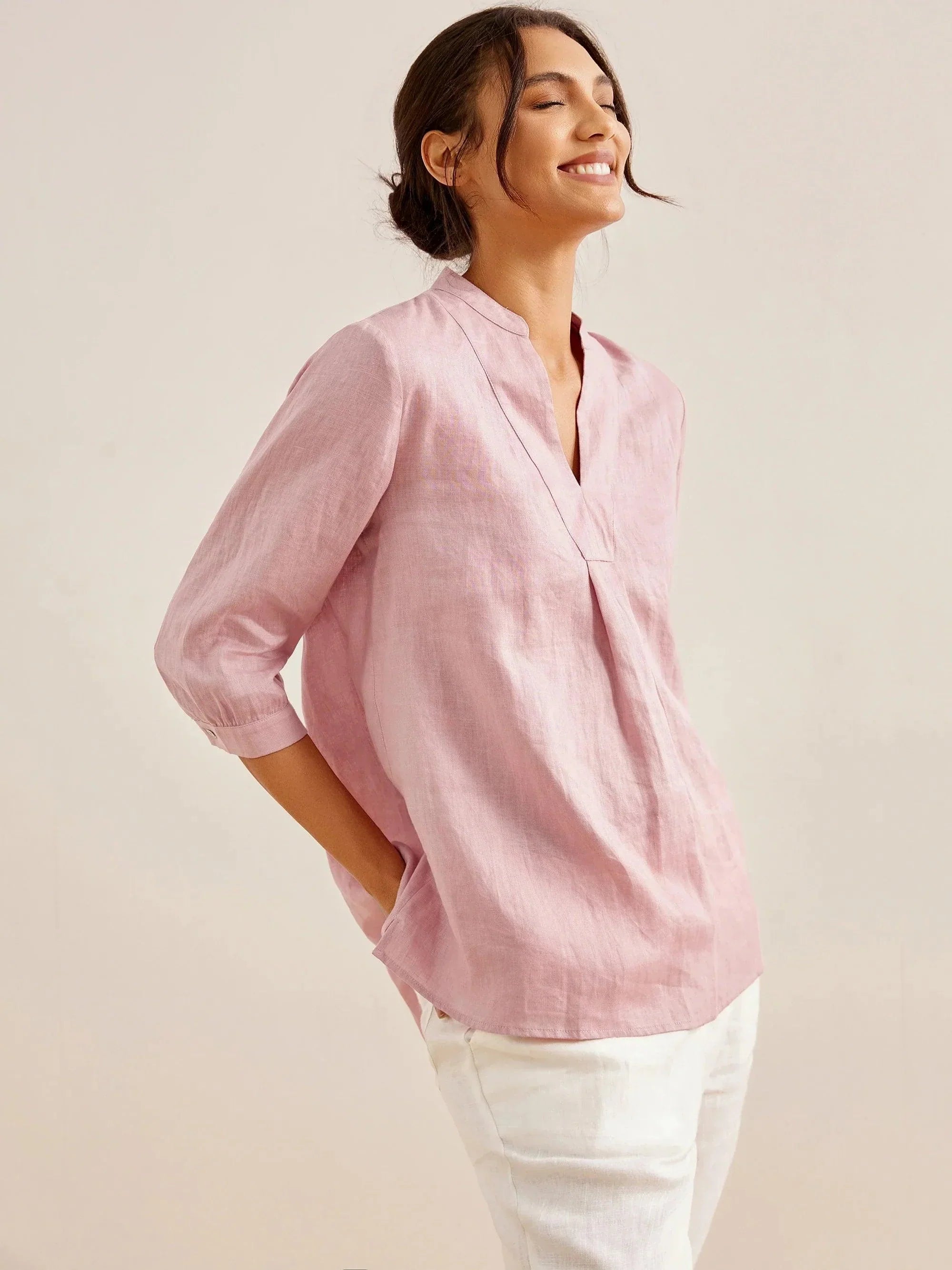 100% Linen Dress Shirt JOANNA DestGlow