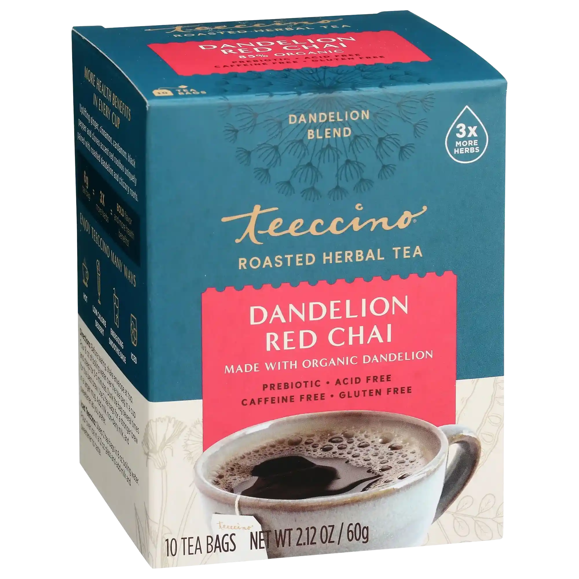 Dandelion Red Chai Roasted Herbal Tea DestGlow