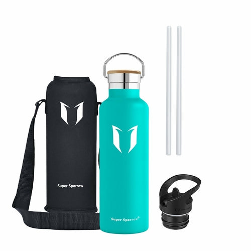 Insulated Stainless Steel Water Bottle - 25oz/750ml Extra Large Vacuum Flask