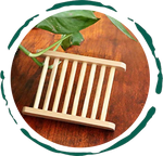 Bamboo Soap Bar Dish. Eco-Friendly