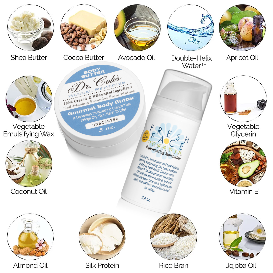 Fresh Face and Body Butter Bundle by COLEHERBALS LLC