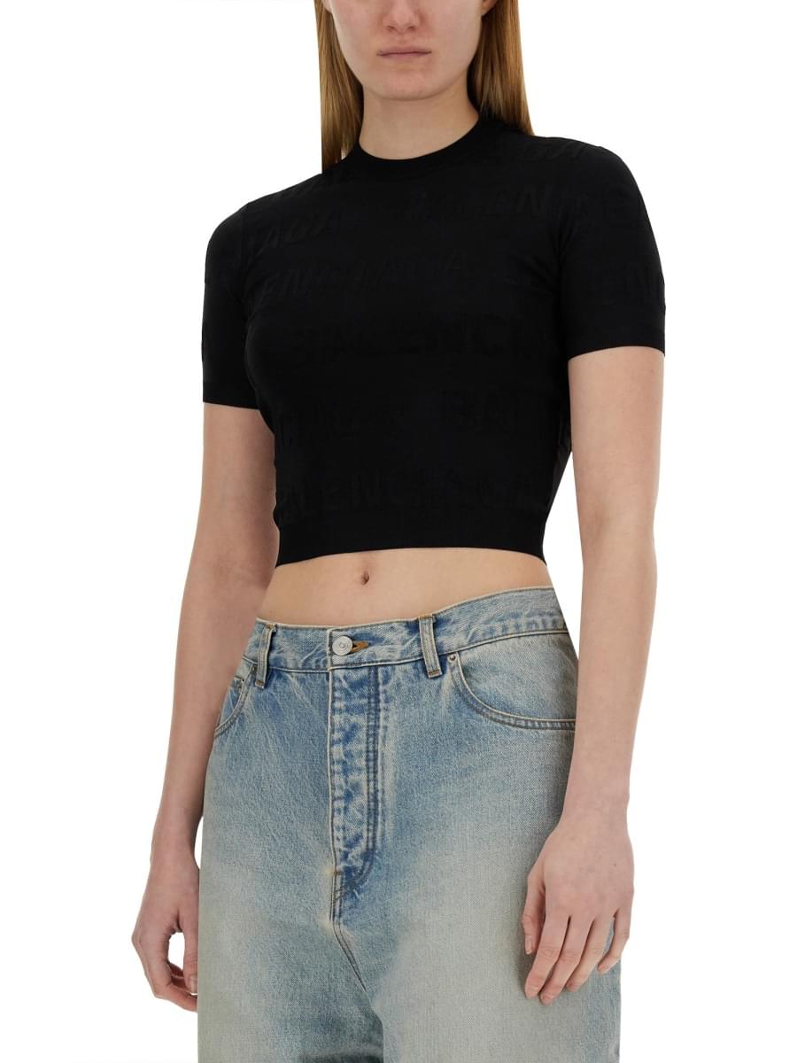 Balenciaga Women Cropped Shirt DestGlow