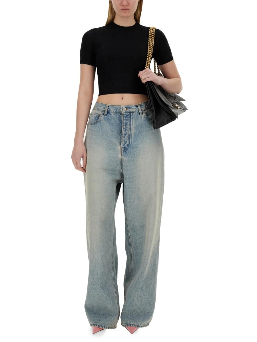 Balenciaga Women Cropped Shirt DestGlow