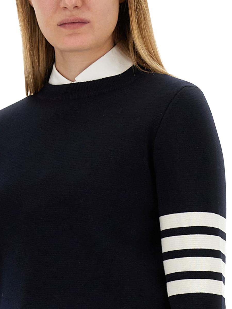Thom Browne Women Milano Stitch Jersey With 4 Bars DestGlow