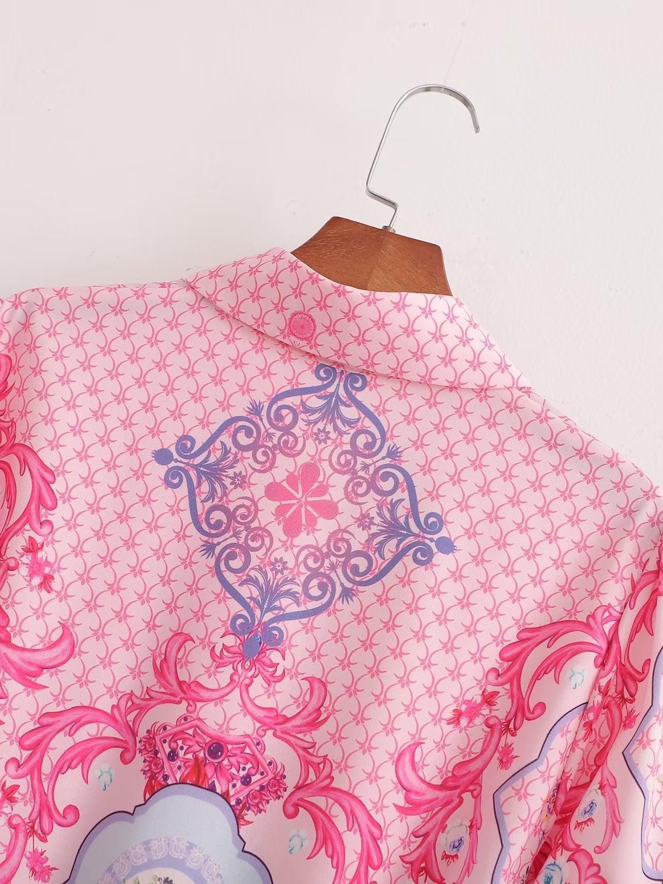 Women Clothing Ra Loose Casual Positioning Printed Shirt Dress Long Dress by Ragazza