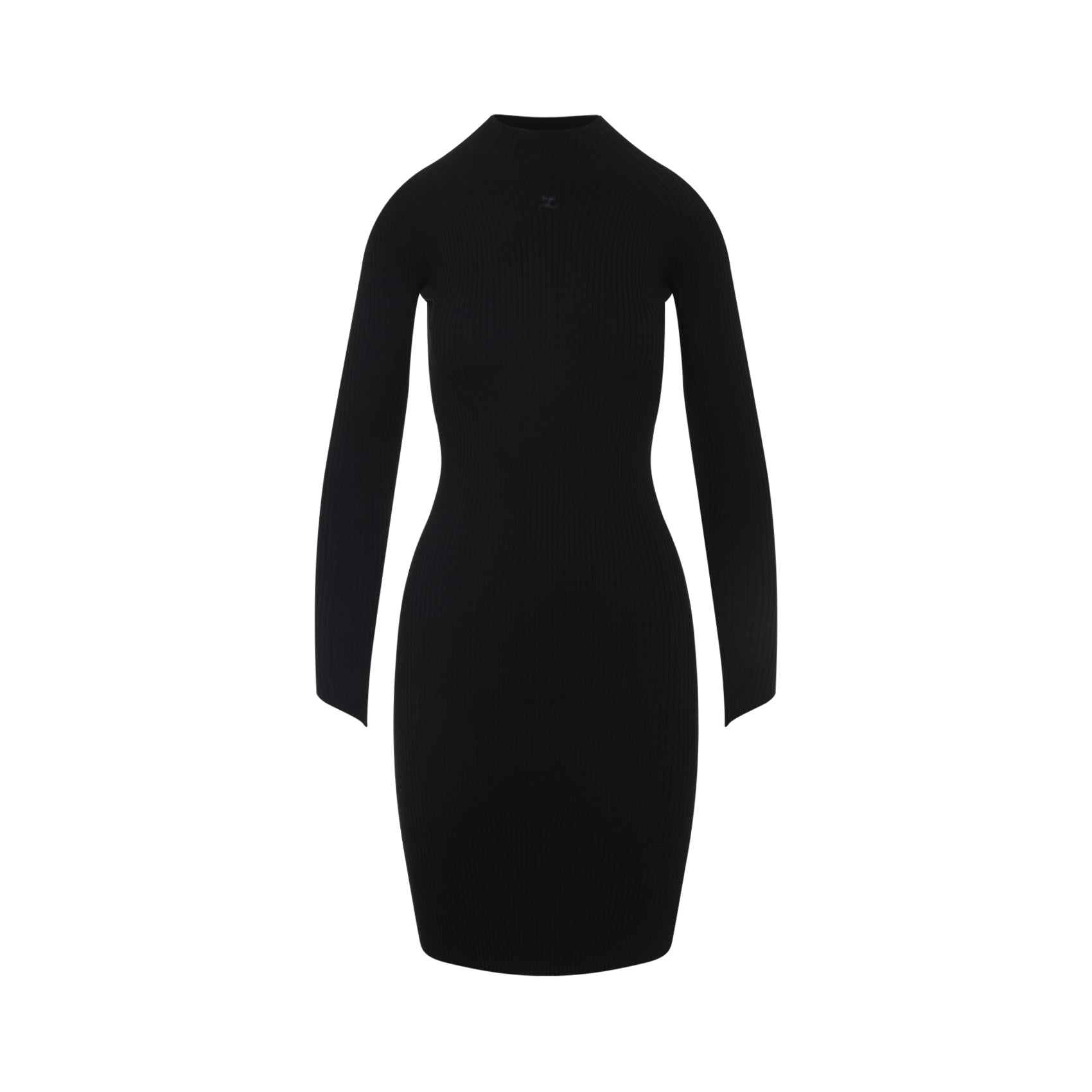 Courreges Circle Rib Mini Dress Women DestGlow