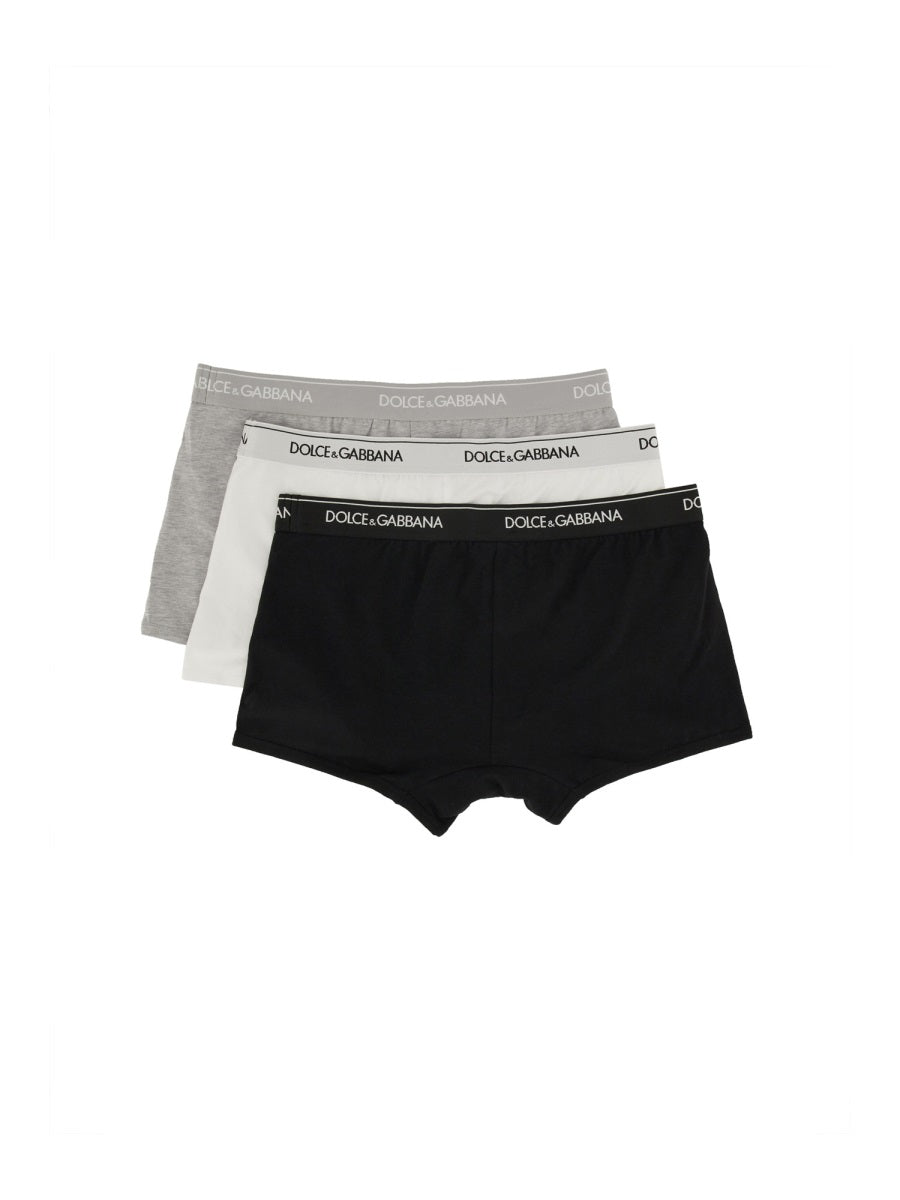 Dolce & Gabbana Men Pack Of Three Boxers by Luosophy