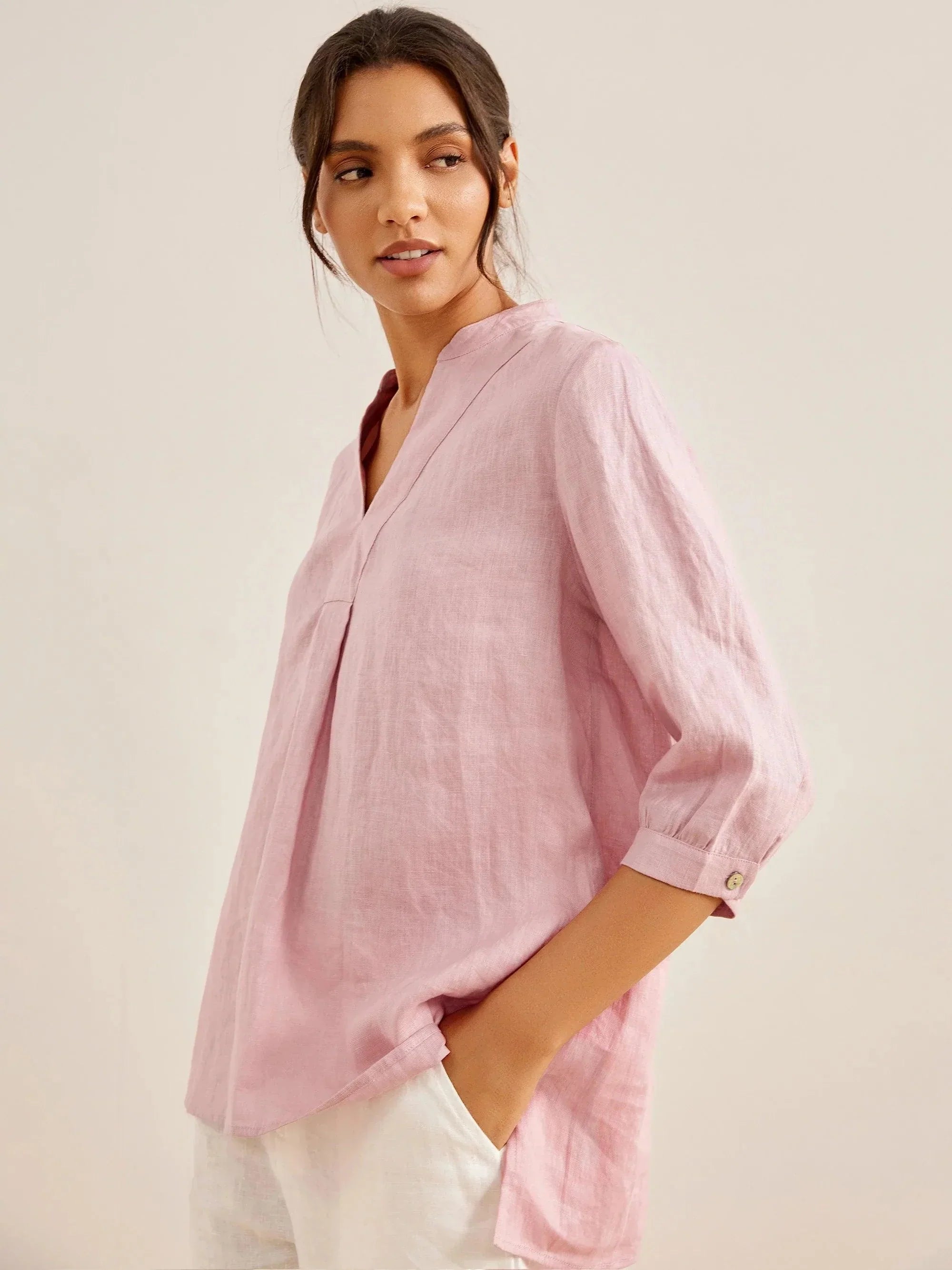 100% Linen Dress Shirt JOANNA DestGlow