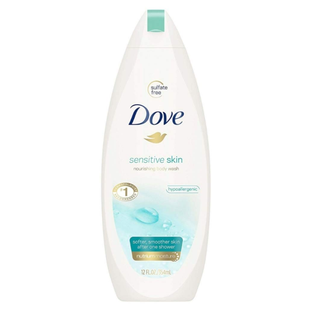 Dove Sensitive Skin Nourishing Body Wash (12oz) DestGlow