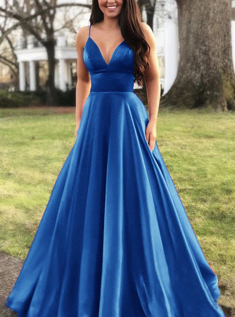 Summer Women Clothing Sexy V neck Dress Sling Solid Color Sleeveless Evening Dress by Ragazza