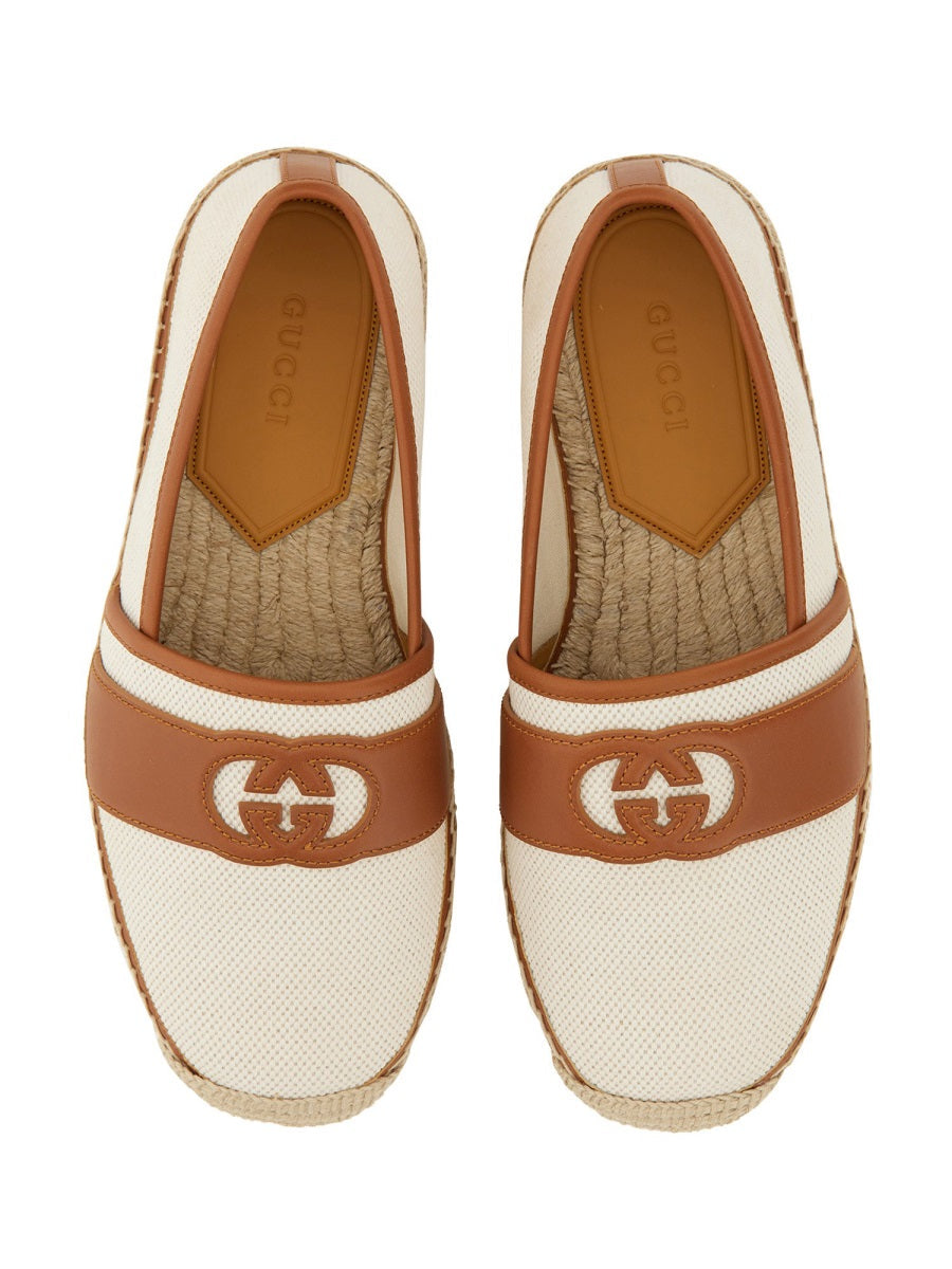 Gucci Men Espadrilles With Cross Gg DestGlow
