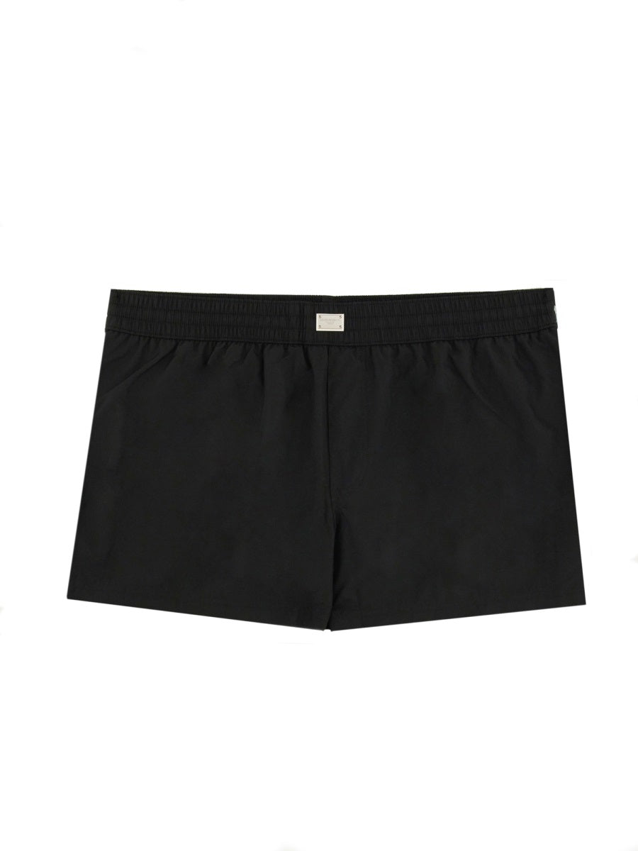 Dolce & Gabbana Men Logo Plaque Swimsuit DestGlow