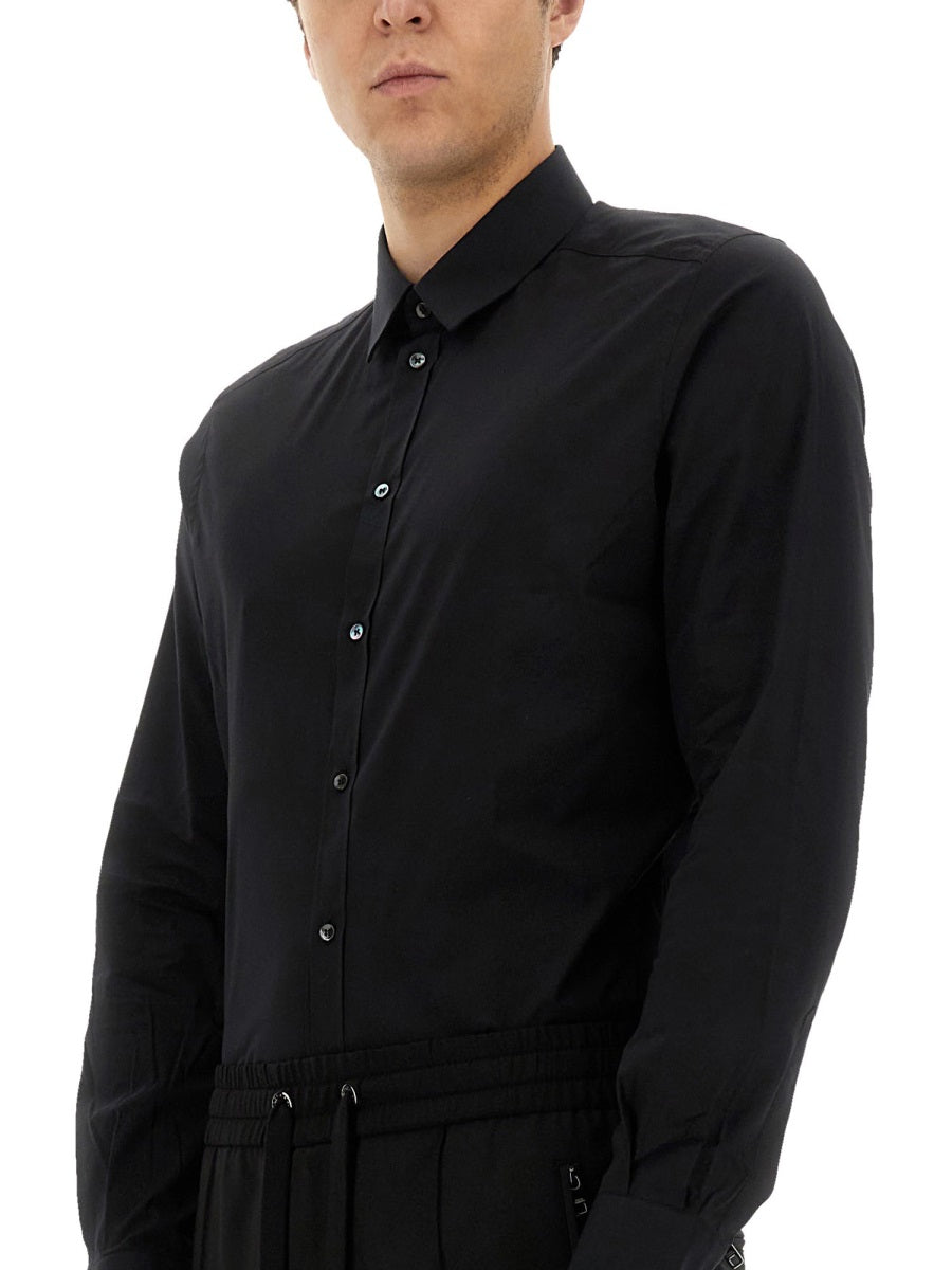 Dolce & Gabbana Men Gold Poplin Stretch Shirt DestGlow
