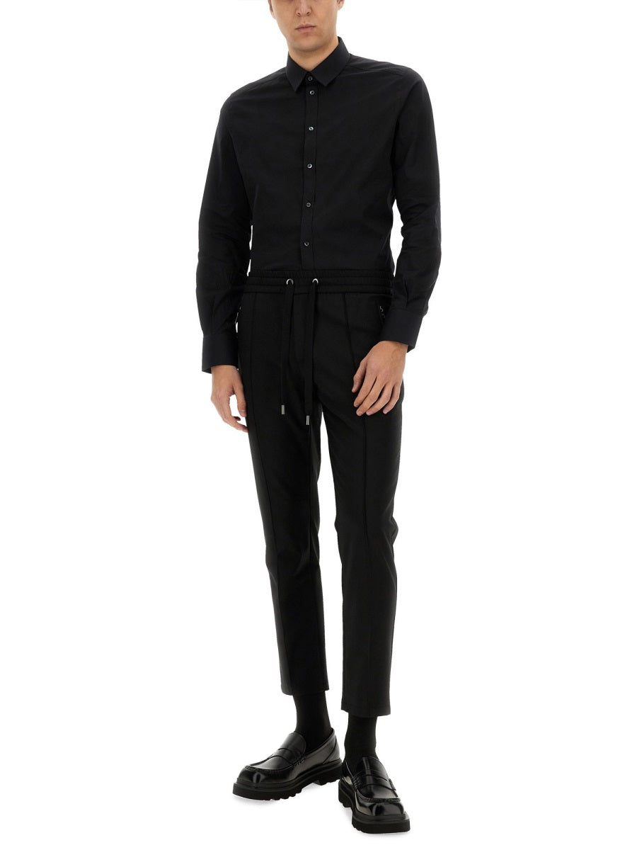 Dolce & Gabbana Men Gold Poplin Stretch Shirt DestGlow