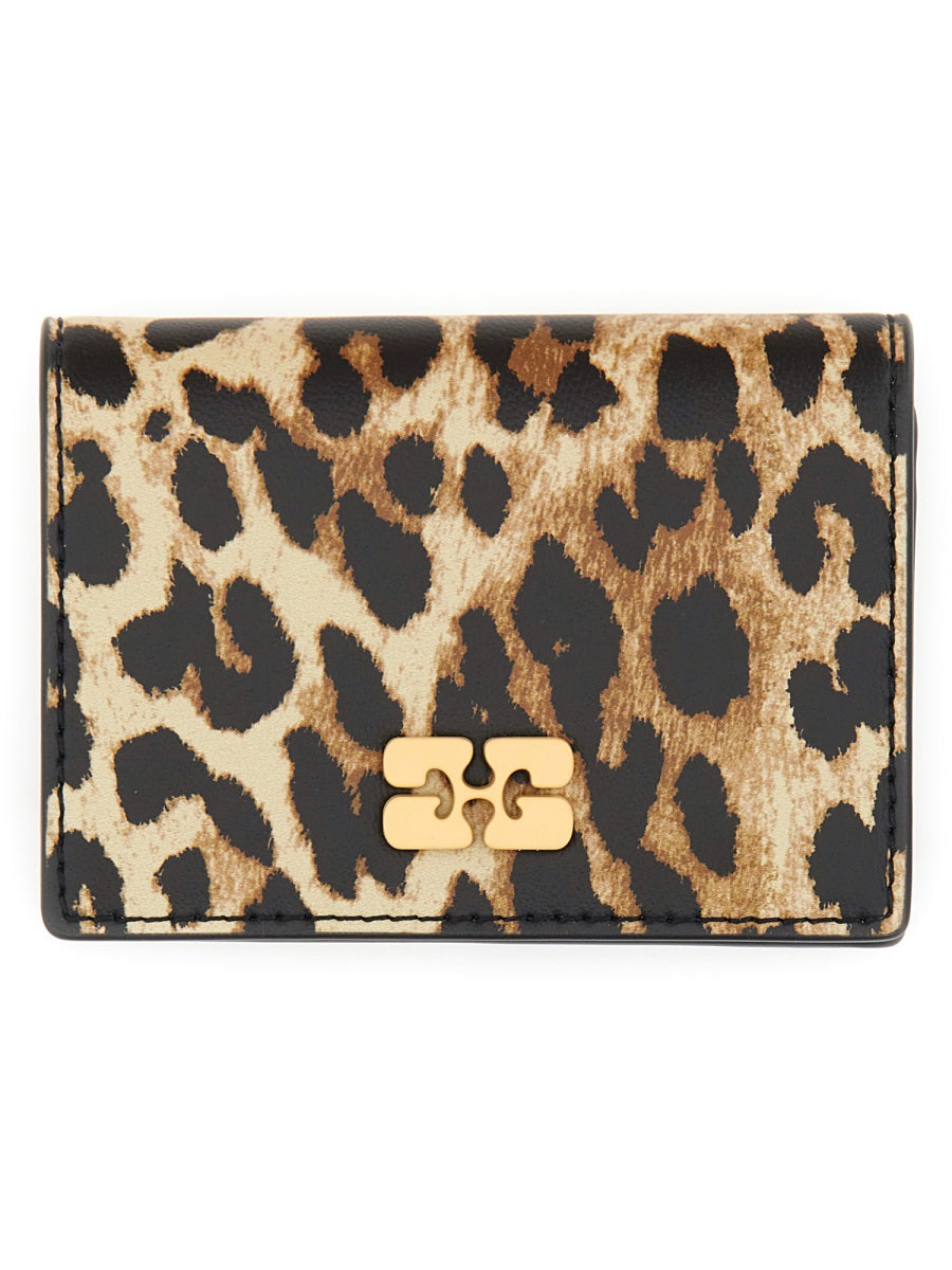 Ganni Women "Bou" Card Holder With Animal Motif DestGlow