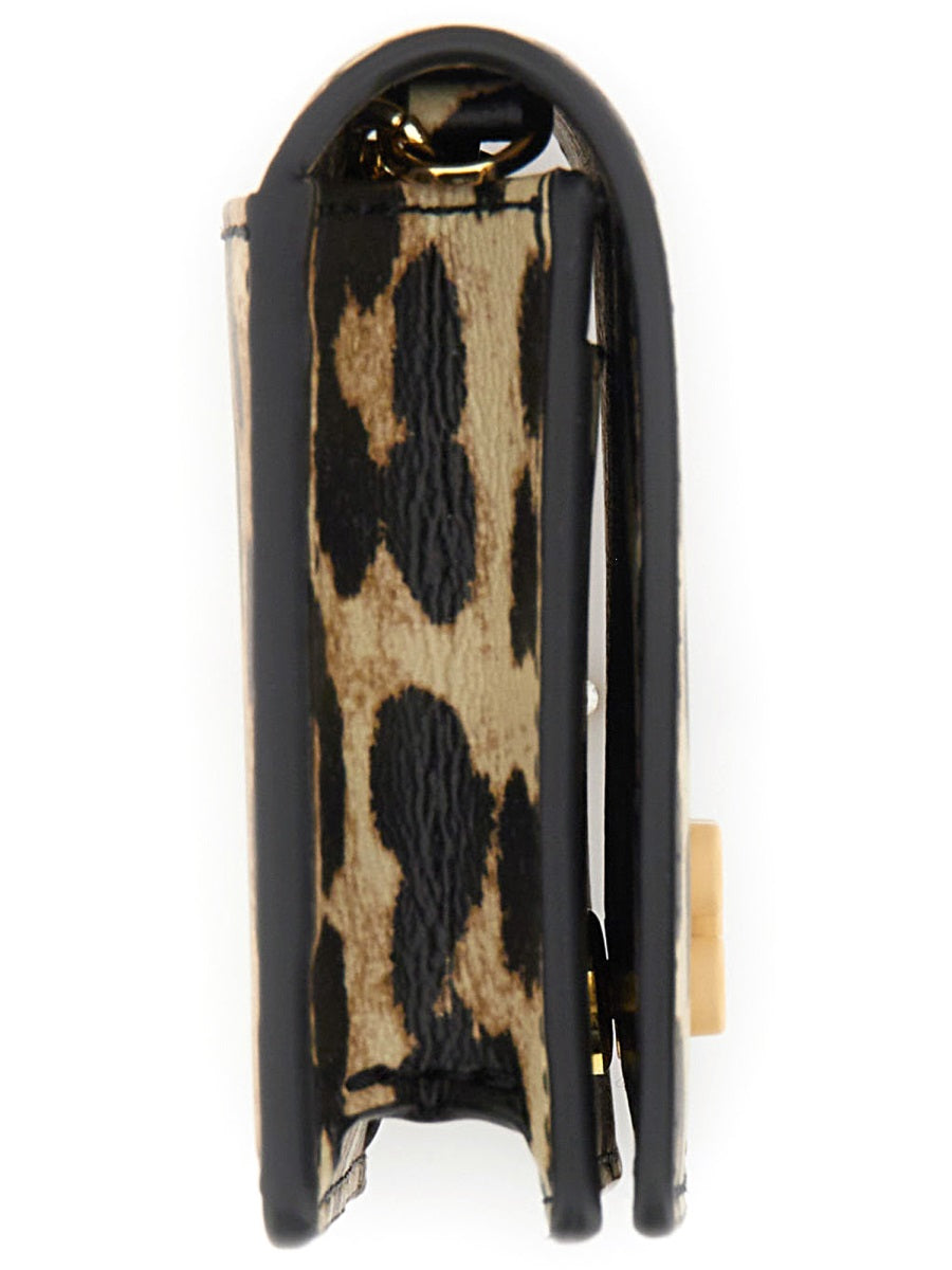 Ganni Women "Bou" Card Holder With Animal Motif DestGlow