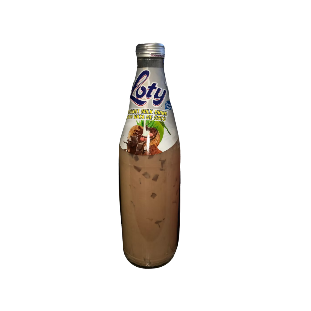 Loty Chocolate Coconut Milk Drink with Nata de Coco (9.8oz) by Farmacias Savia