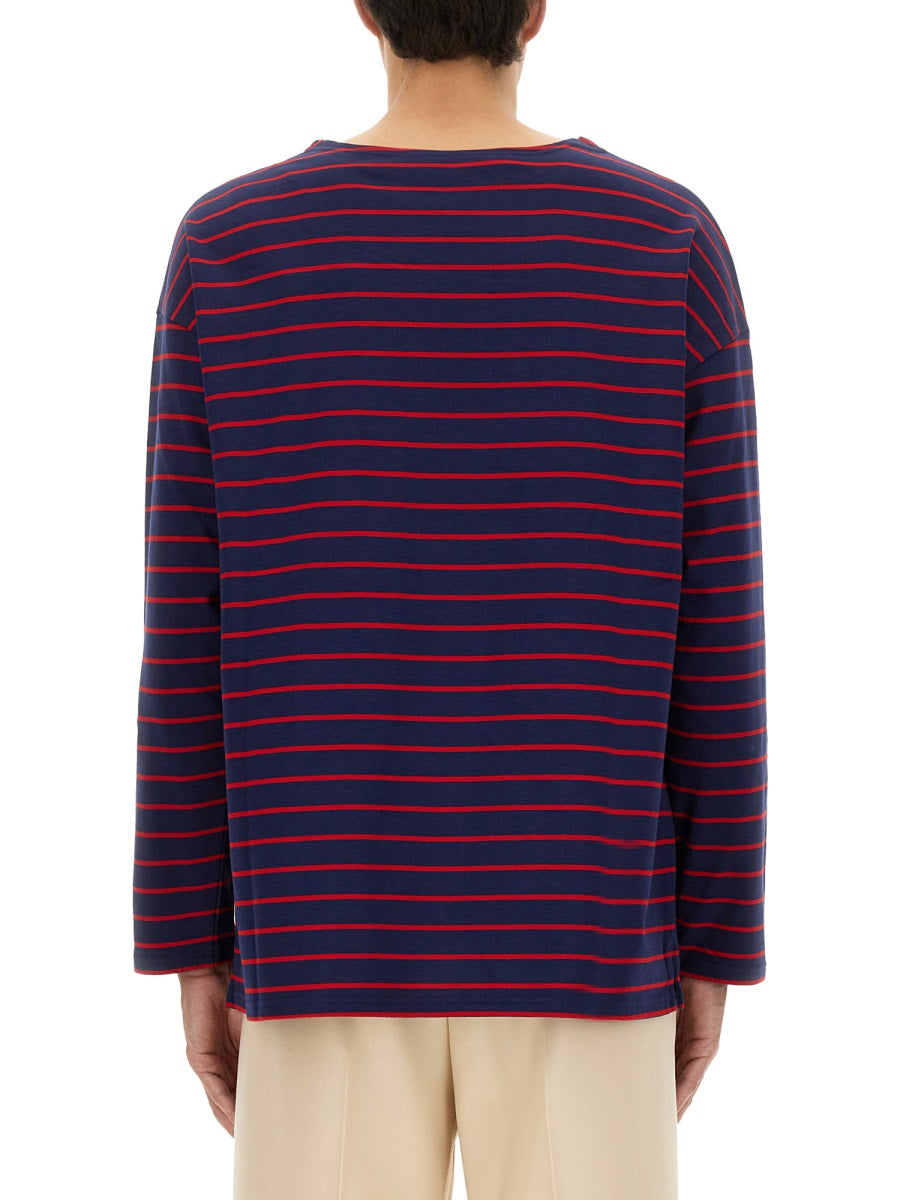 Valentino Men Long Sleeve T-Shirt With "Chez Valentino" Print DestGlow