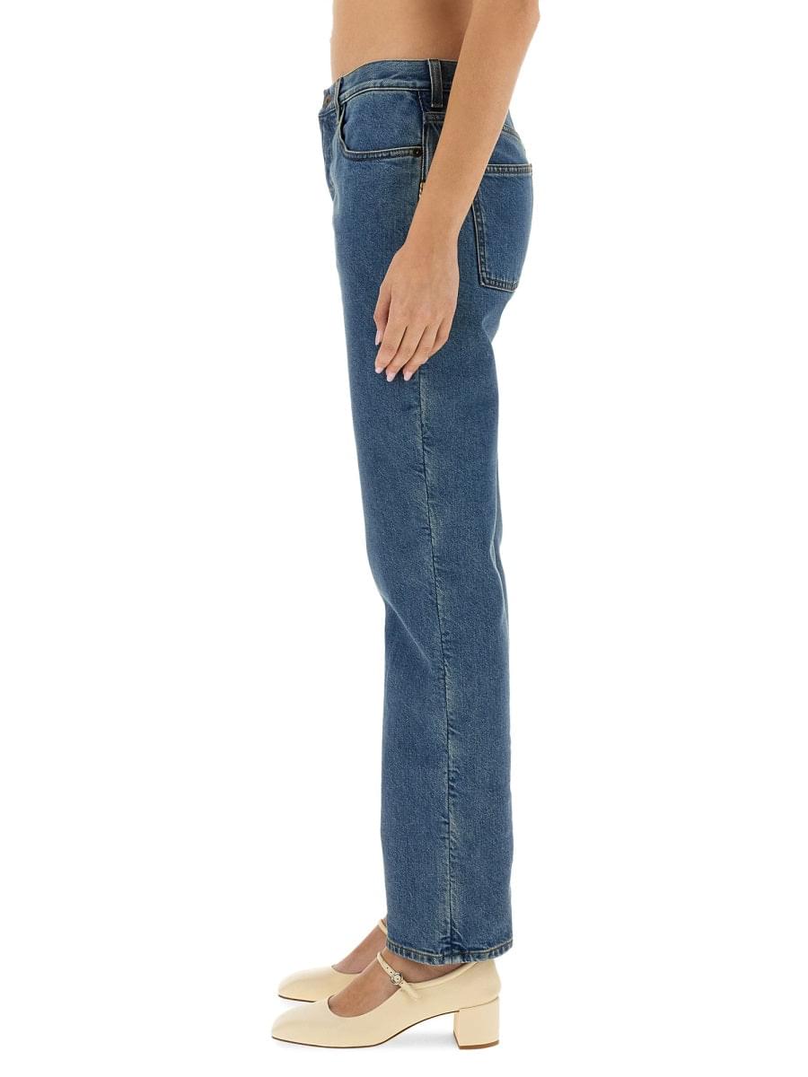 Burberry Women Straight Fit Jeans DestGlow