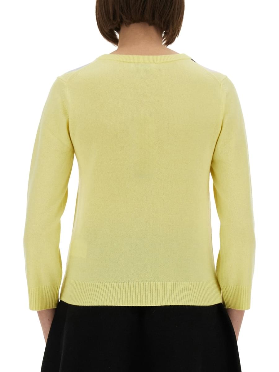 Ganni Women Jacquard Cashmere Cardigan DestGlow
