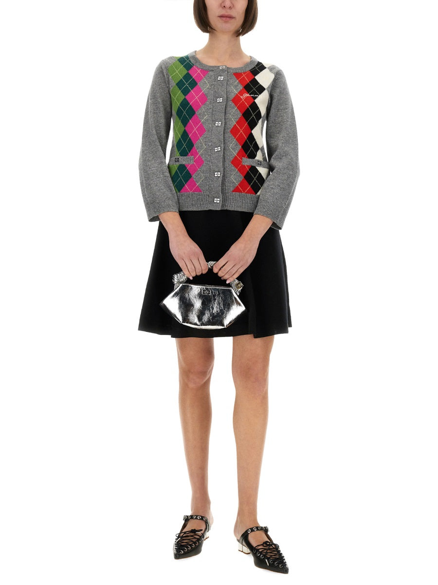 Ganni Women Jacquard Cashmere Cardigan DestGlow