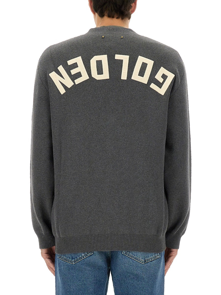 Golden Goose Men Logo Lapel Cardigan DestGlow