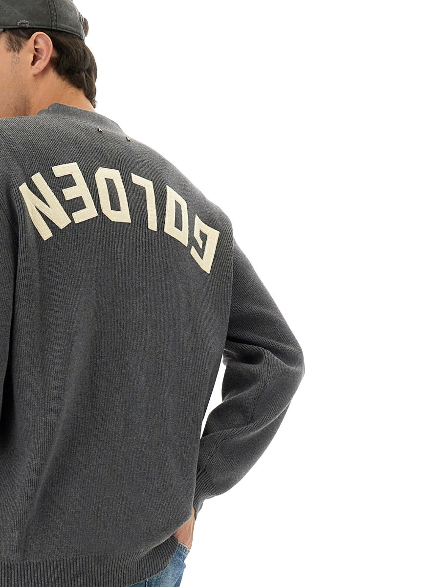 Golden Goose Men Logo Lapel Cardigan DestGlow