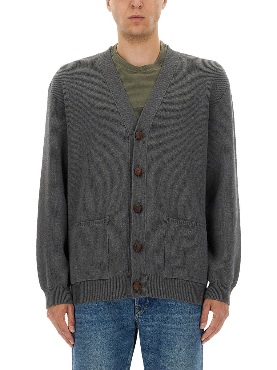 Golden Goose Men Logo Lapel Cardigan DestGlow