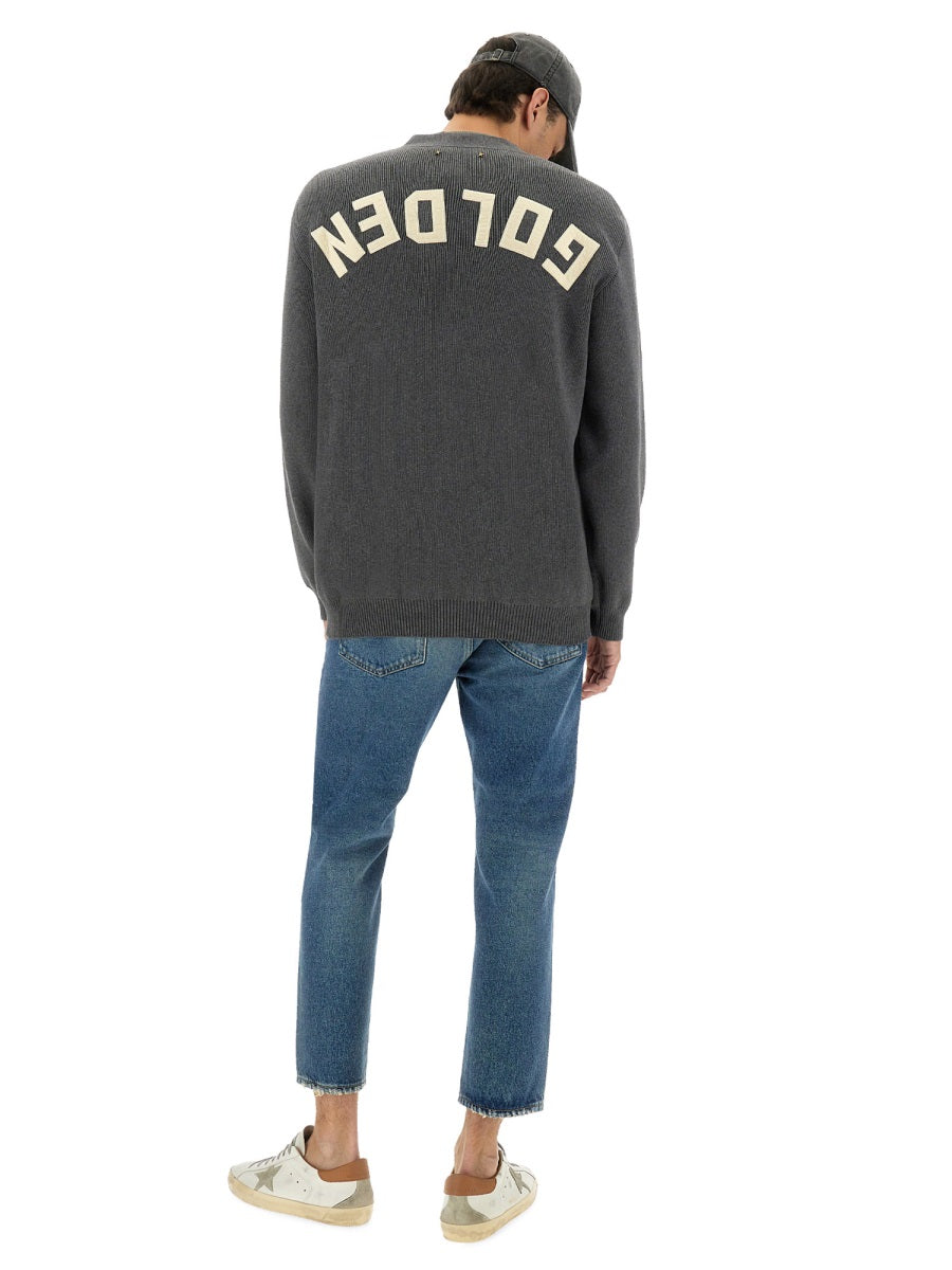 Golden Goose Men Logo Lapel Cardigan DestGlow