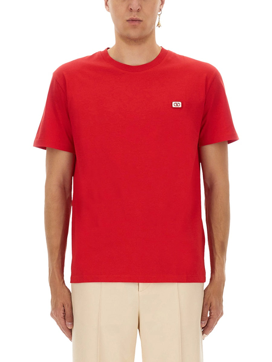 Valentino Men T-Shirt With Signature Vlogo DestGlow