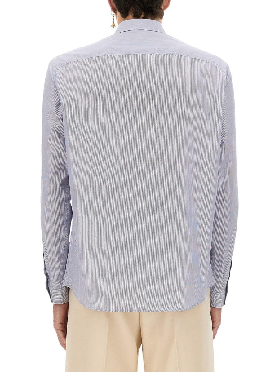 Valentino Men Striped Cotton Shirt DestGlow