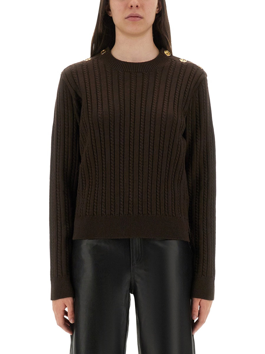 Golden Goose Women Wool Sweater With Button Detail DestGlow