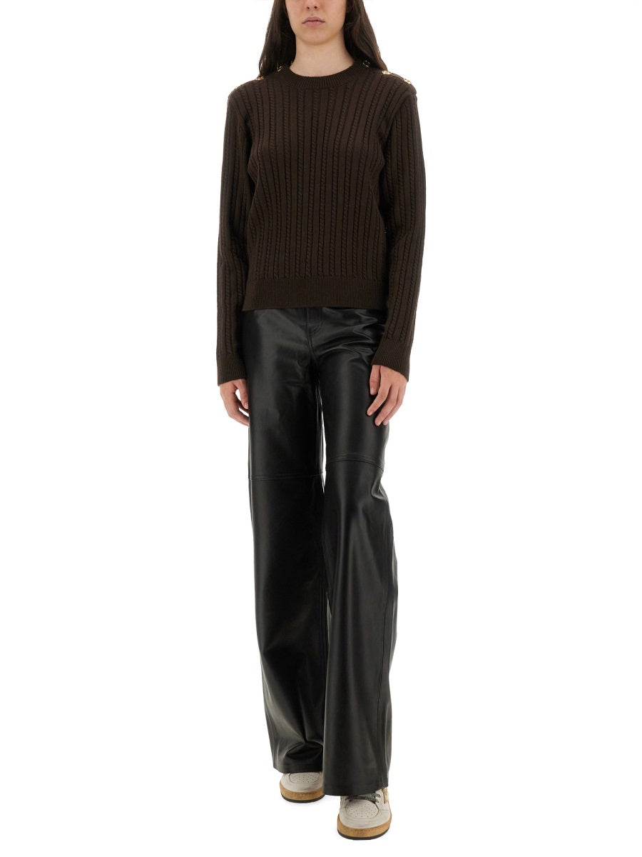 Golden Goose Women Wool Sweater With Button Detail DestGlow