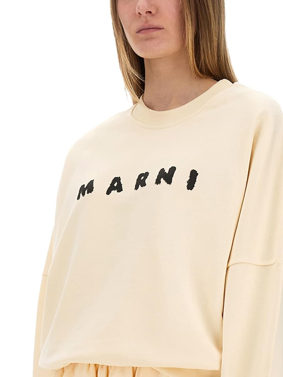Marni Women Cotton Sweatshirt With Print DestGlow